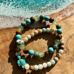Natural Stone Beaded Bracelet Set